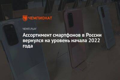 Эльдар Муртазин - Ассортимент смартфонов в России вернулся на уровень начала 2022 года - championat.com - Россия