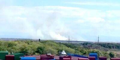 В районе Сак в оккупированном Крыму начался масштабный пожар - nv.ua - Россия - Украина - Крым - Саки