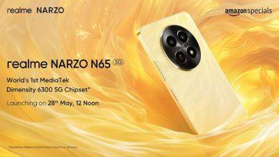 realme 28 мая представит бюджетный смартфон Narzo N65 5G с процессором MediaTek Dimensity 6300 на борту - gagadget.com - Индия - Мали